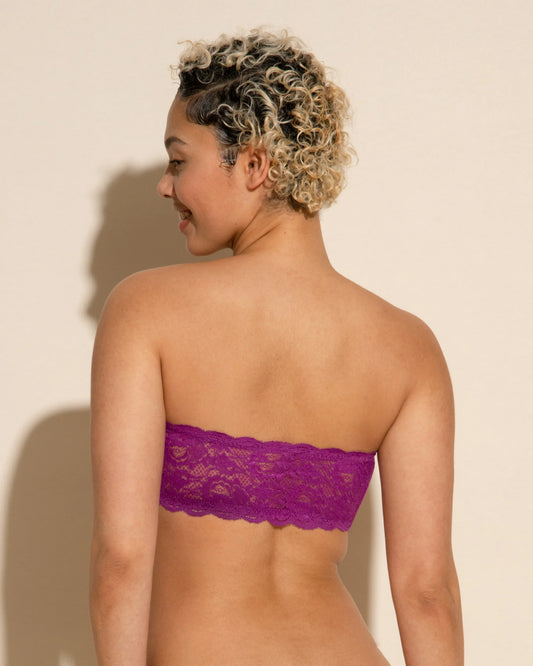 COSABELLA NEVER SAY NEVER FLIRTIE CURVY BANDEAU SWISS BEET: SIZE XL