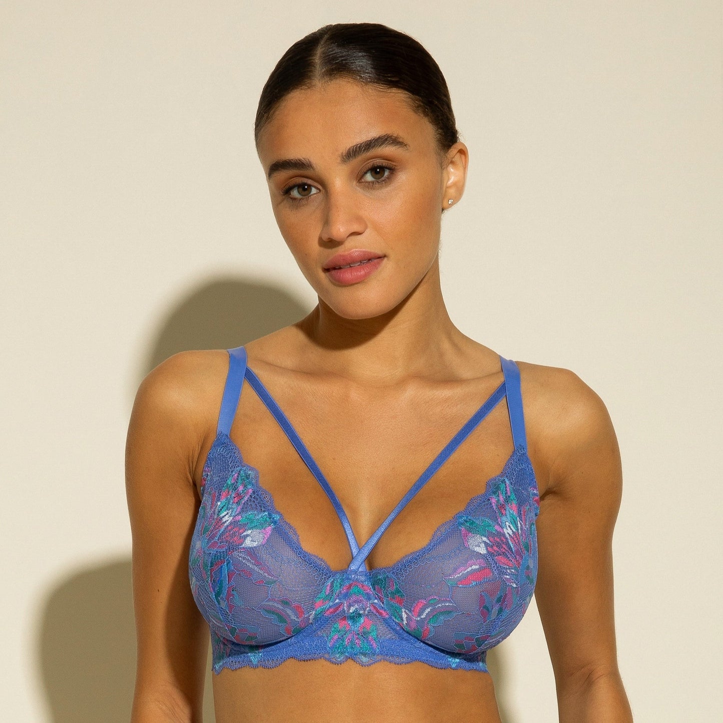 COSABELLA PARADISO STRAPPY DEMI CUP: PORTOFINO BLUE