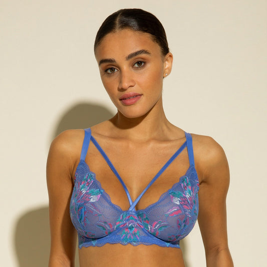 COSABELLA PARADISO STRAPPY DEMI CUP: PORTOFINO BLUE