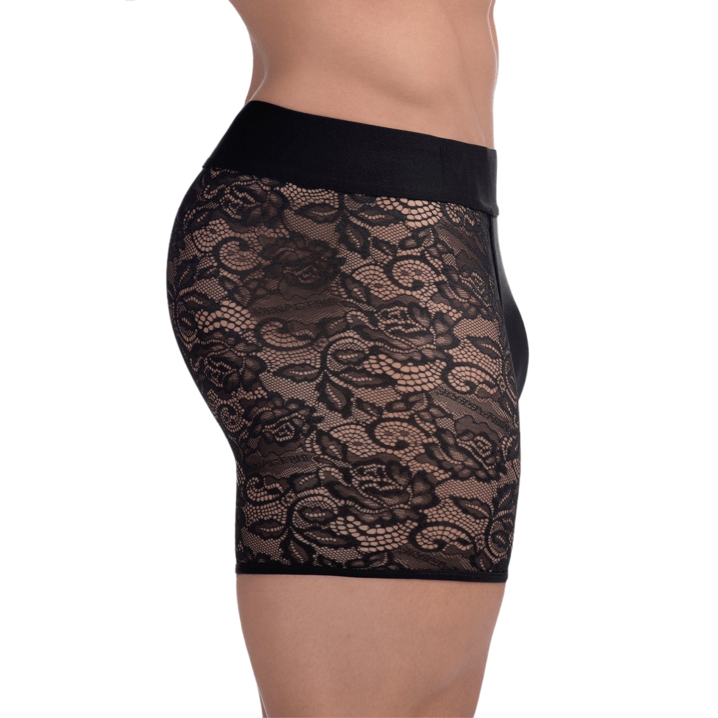 MENAGERIE INTIMATES BOXER BRIEF BLACK ROSE