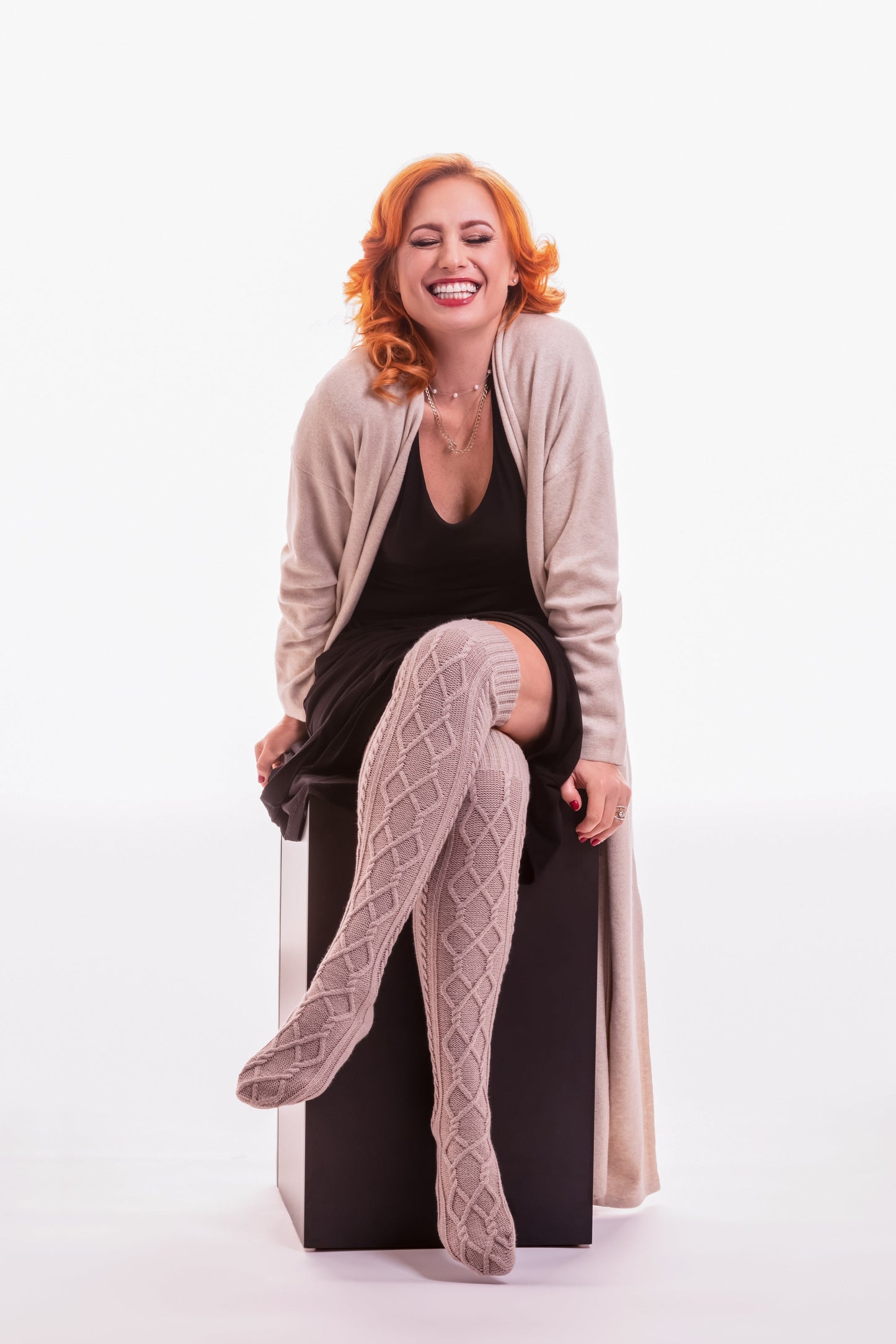 KIX'IES OVER THE KNEE SWEATER SOCKS
