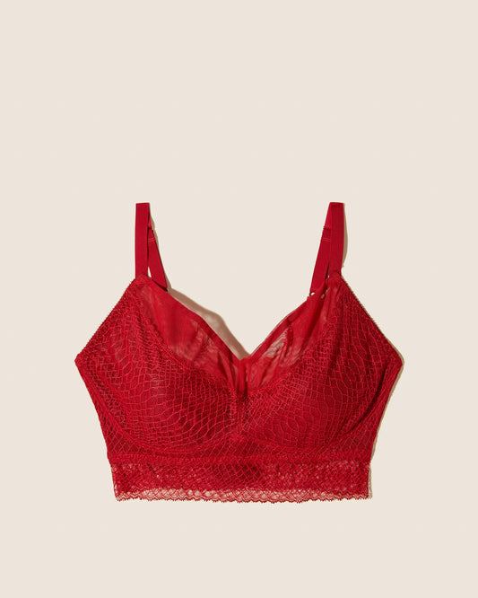 COSABELLA SUTRA CURVY SWEETIE BRALETTE SINDOOR RED: SIZE MEDIUM