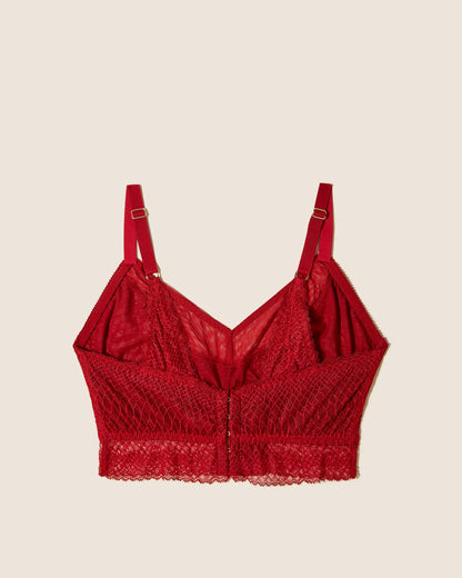 COSABELLA SUTRA CURVY SWEETIE BRALETTE SINDOOR RED: SIZE MEDIUM