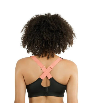 PARFAIT POWER FIT SPORTS BRA: BLACK/BLUSH