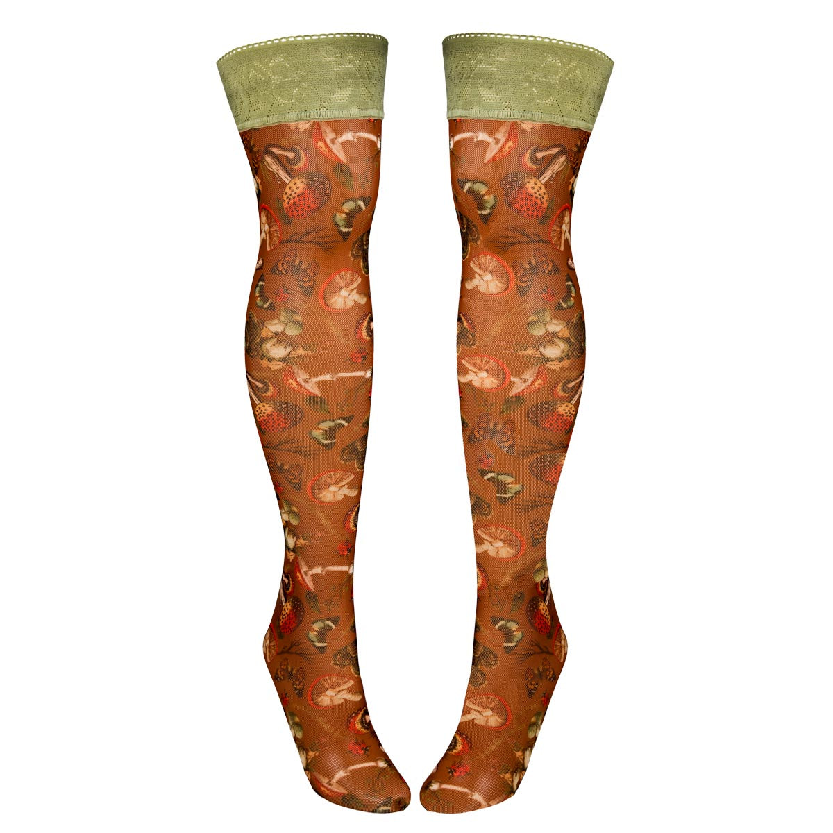Mushroom Fairy Stay Up Stockings - Final stock