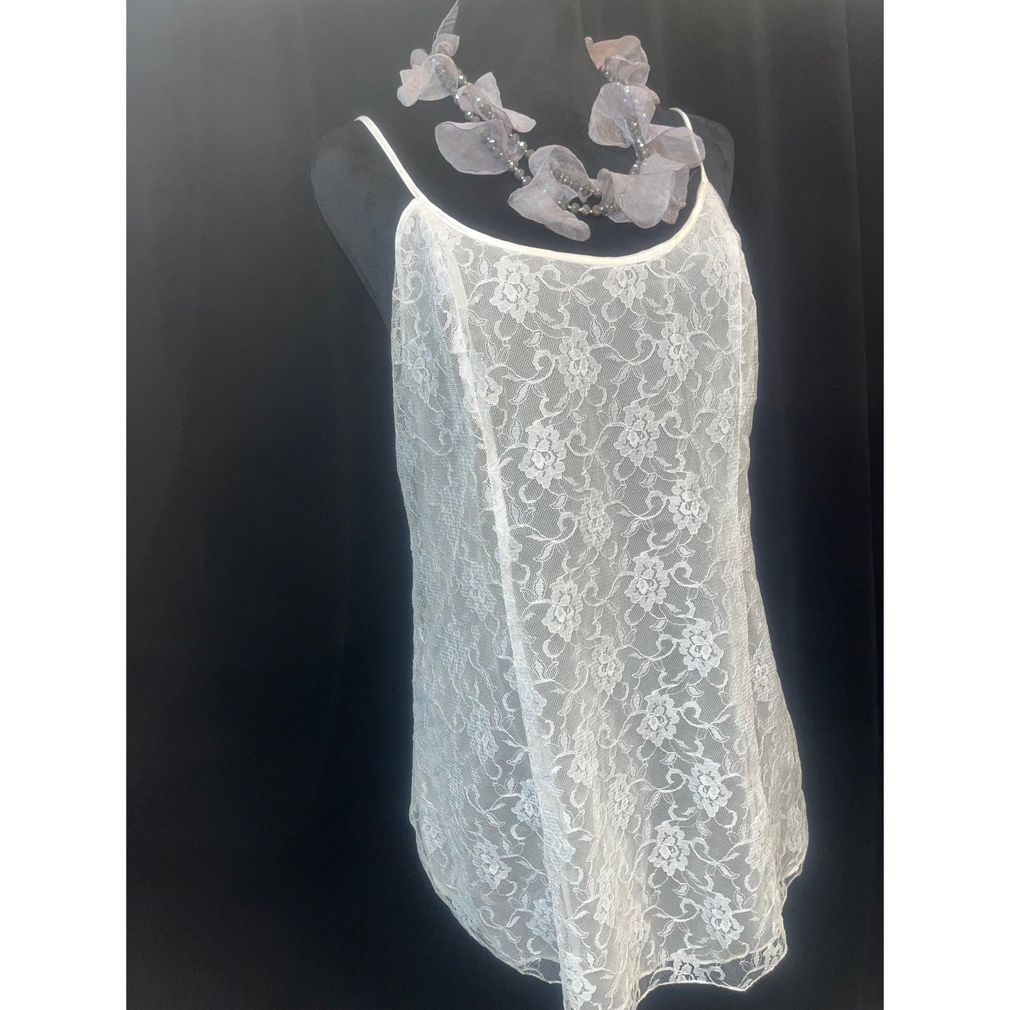 SHEER LACE GOLD LABEL CHEMISE: SMALL