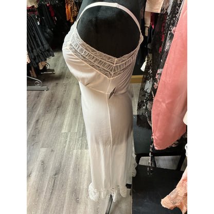 VINTAGE WHITE VAN RAALTE SLIP DRESS (SMALL 32 BUST)