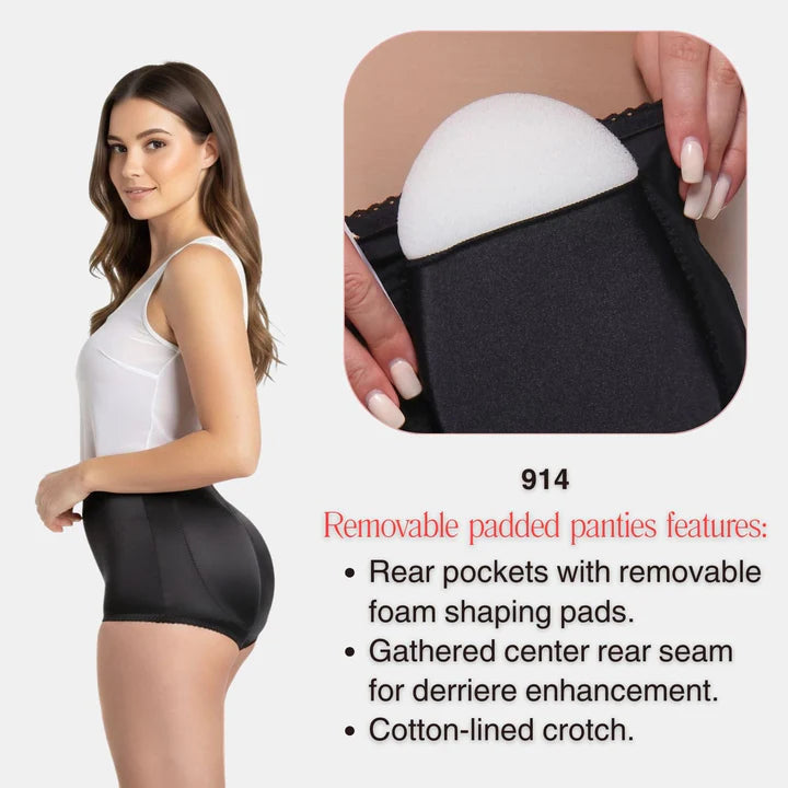 RAGO PADDED PANTY: BLACK