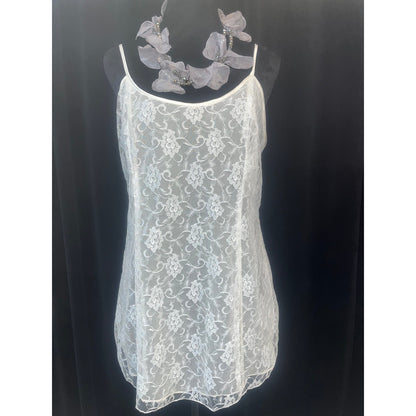 SHEER LACE GOLD LABEL CHEMISE: SMALL