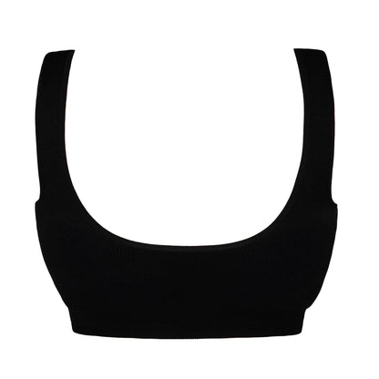 Full Coverage Nipple Concealing Wire-Free Bra | Non-Padded - Black