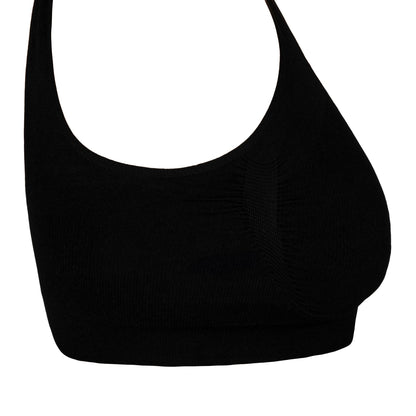 Full Coverage Nipple Concealing Wire-Free Bra | Non-Padded - Black