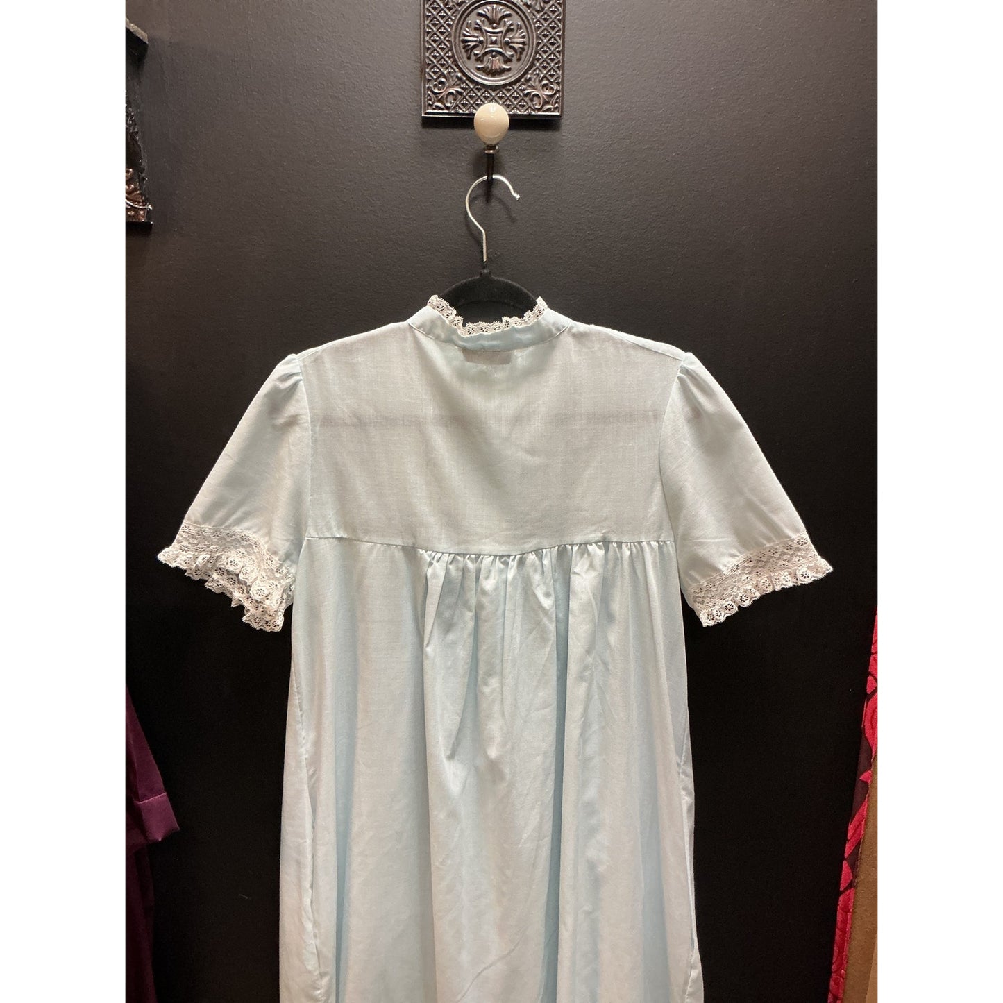 Vintage CHRISTIAN DIOR cotton babyblue gown