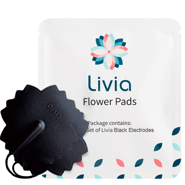LIVIA BLACK FLOWER PADS