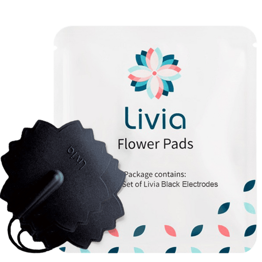 LIVIA BLACK FLOWER PADS