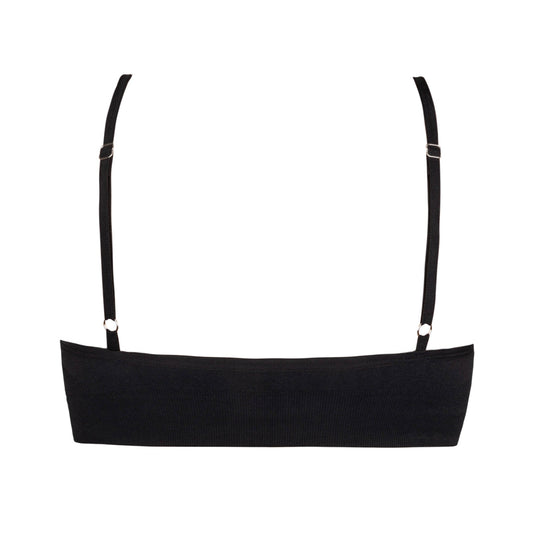 NON DISCLOSURE APPAREL THE ELLI WOMEN'S BRALETTE: BLACK