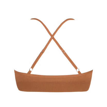 The Elli Women's Bralette in Brown