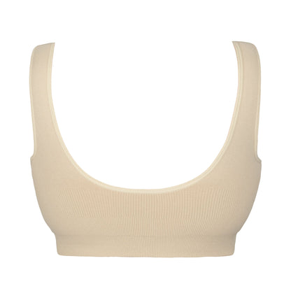 Full Coverage Nipple Concealing Wire-Free Bra | Non-Padded - Nude