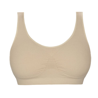 Full Coverage Nipple Concealing Wire-Free Bra | Non-Padded - Nude