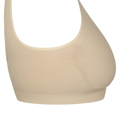 Full Coverage Nipple Concealing Wire-Free Bra | Non-Padded - Nude