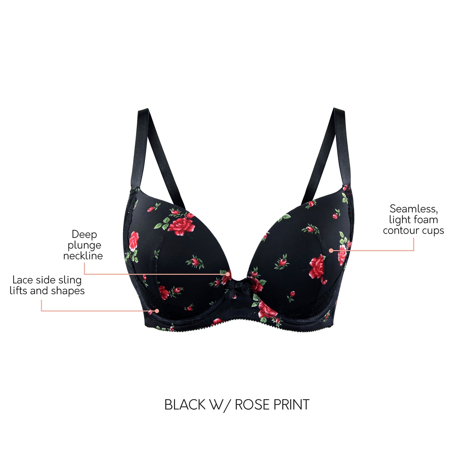 PARFAIT CASEY PLUNGE: ROSE PRINT