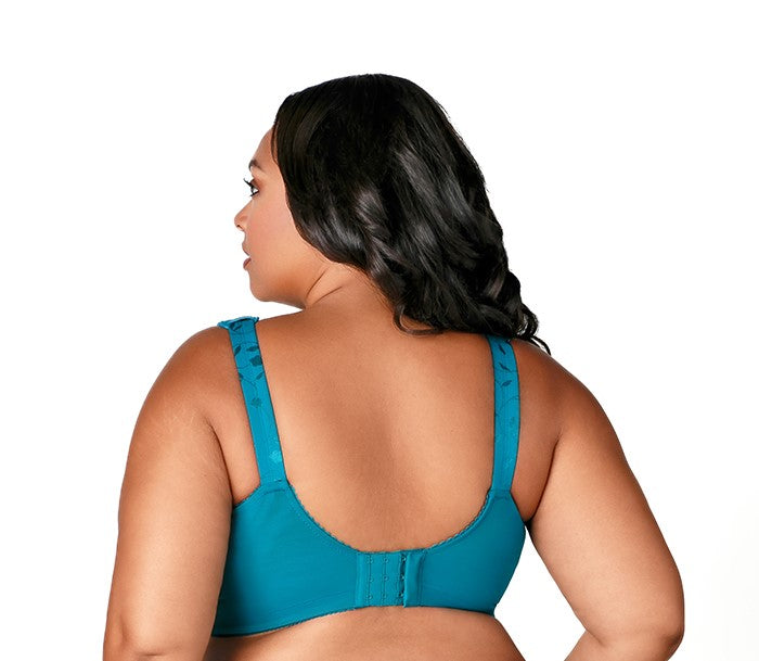 ELILA JACQUARD NON-WIRE FULL CUP: EMERALD