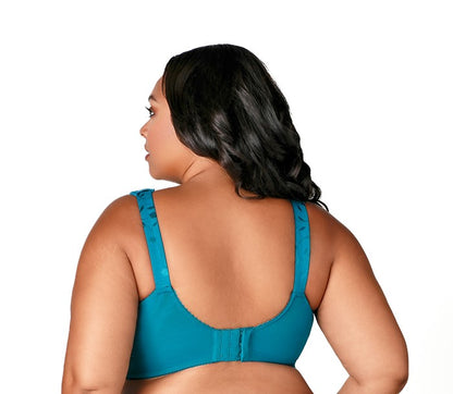 ELILA JACQUARD NON-WIRE FULL CUP: EMERALD