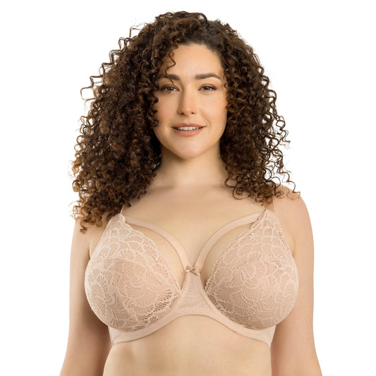 PARFAIT OLIVIA PLUNGE LACE: CAMEO ROSE