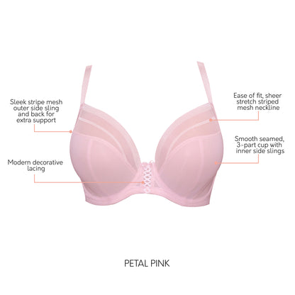 P6062 PARFAIT SHEA UNLINED PLUNGE PETAL PINK