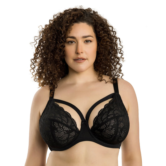 PARFAIT OLIVIA PLUNGE LACE: BLACK