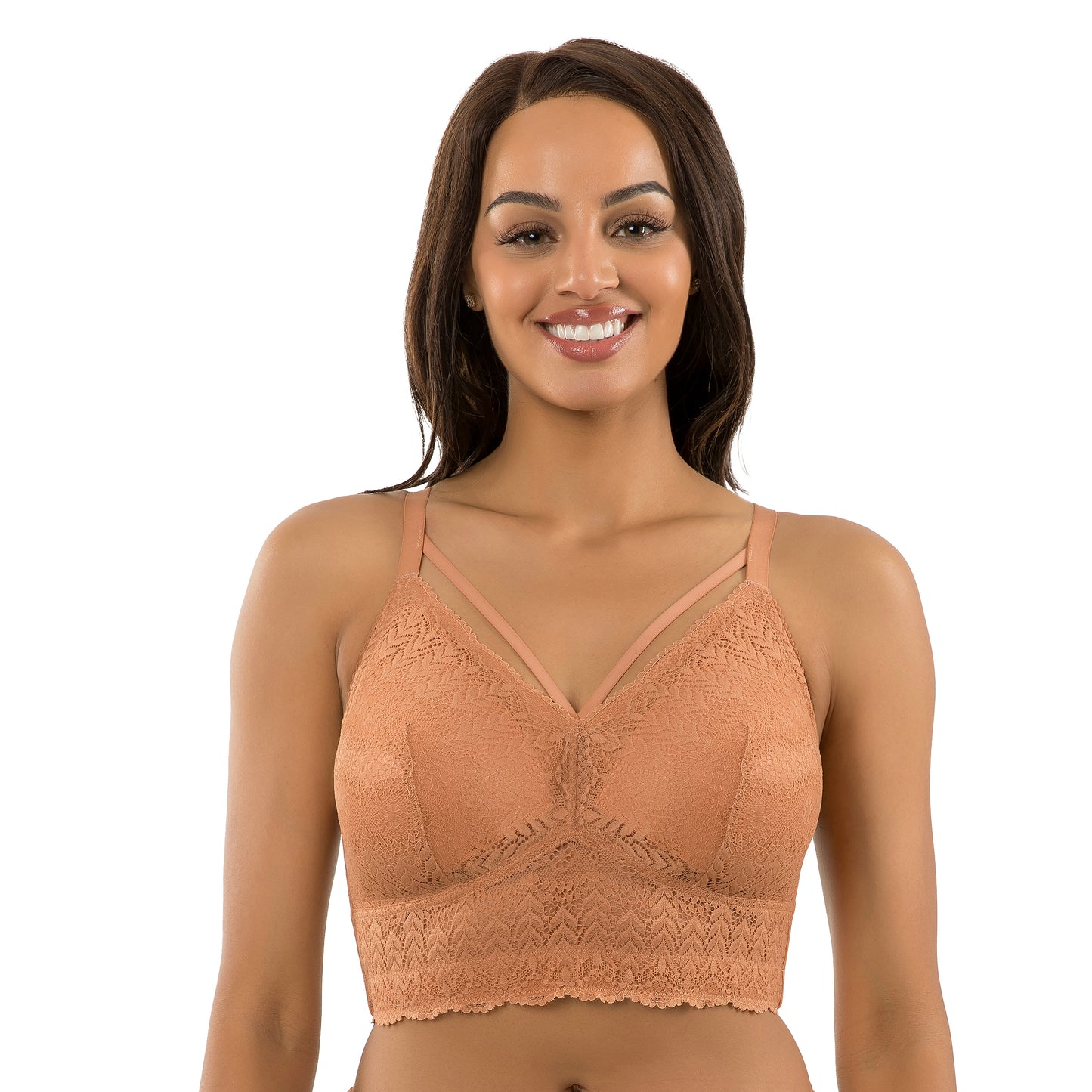 PARFAIT MIA LACE BRALETTE: CORK