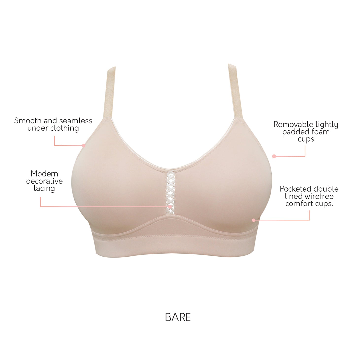 P5861 PARFAIT ERIKA BRALETTE BARE