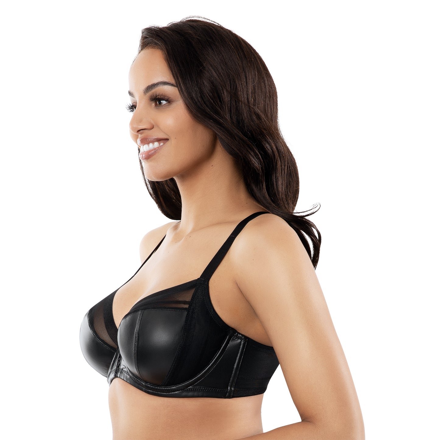 PARFAIT STEVIE FAUX LEATHER UNLINED: BLACK