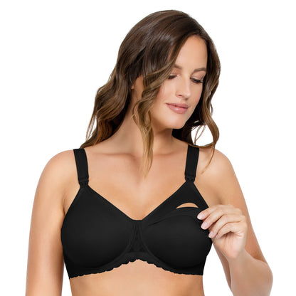 NB502 PARFAIT LEILA NURSING BRA BLACK