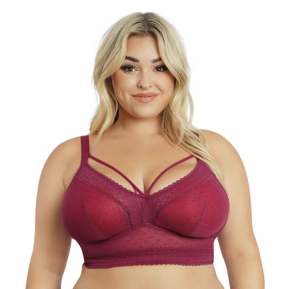 PARFAIT MIA DOT BRALETTE: BLACKBERRY