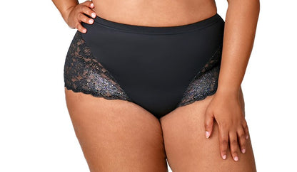 3311 ELILA STRETCH LACE & MICROFIBER CHEEKY PANTY