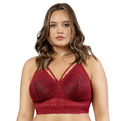 P5951 PARFAIT MIA LACE BRALETTE RIO RED