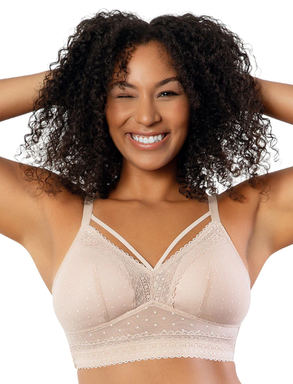 P6011 PARFAIT MIA DOT BRALETTE CAMEO ROSE